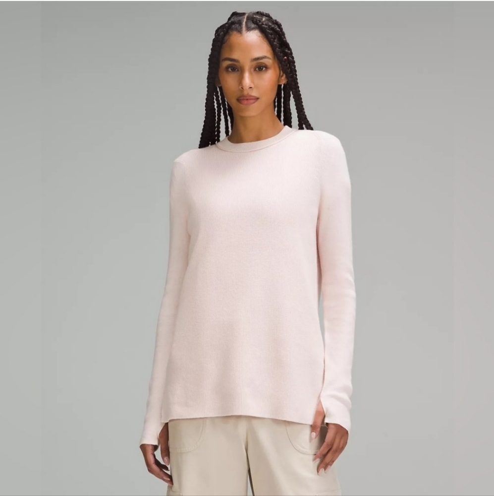 Lululemon | Take It All In Cotton Blend Sweater in Strawberry Milkshake NEW (S)